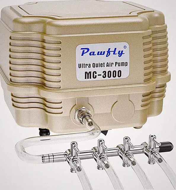 Commercial Air Pump Quiet Oxygen Pump for Aquarium Pond 4 Outlet Fish Tank Pump