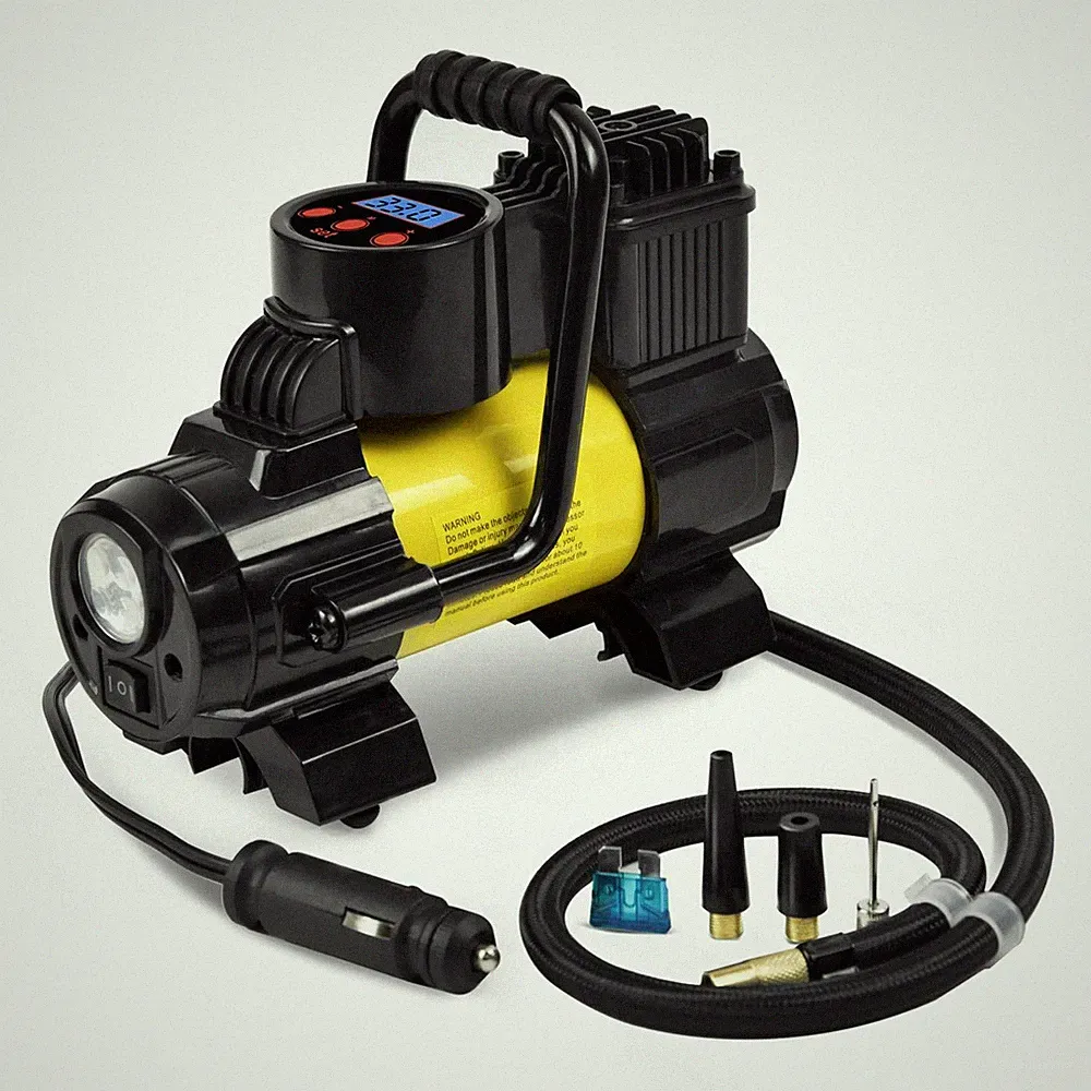Heavy Duty Portable Air Compressor 12V for Car Tire Inflator Electric Pump