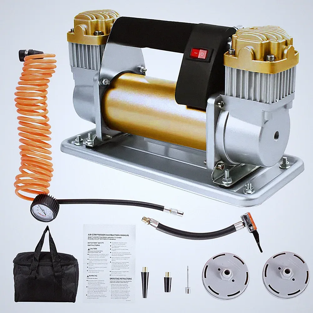Heavy Duty Portable Air Compressor for Truck RV SUV ATV UTV Tire Inflator 12V