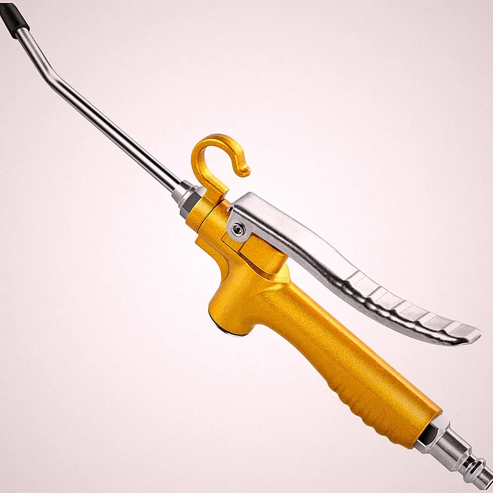 High Volume Industrial Air Blow Gun with Rubber Guard Flow Bent Rod