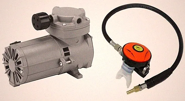 Scuba Diving Air Compressor 12V 40 lpm Oil-less Hookah +Regulator w/ Thomas Pump