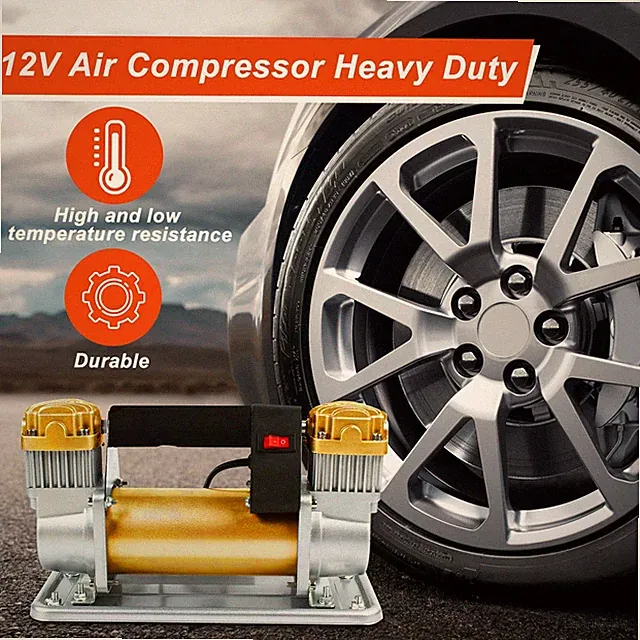 Tire Inflator Car Air Pump Compressor Electric Portable Auto 12V 200 PSI